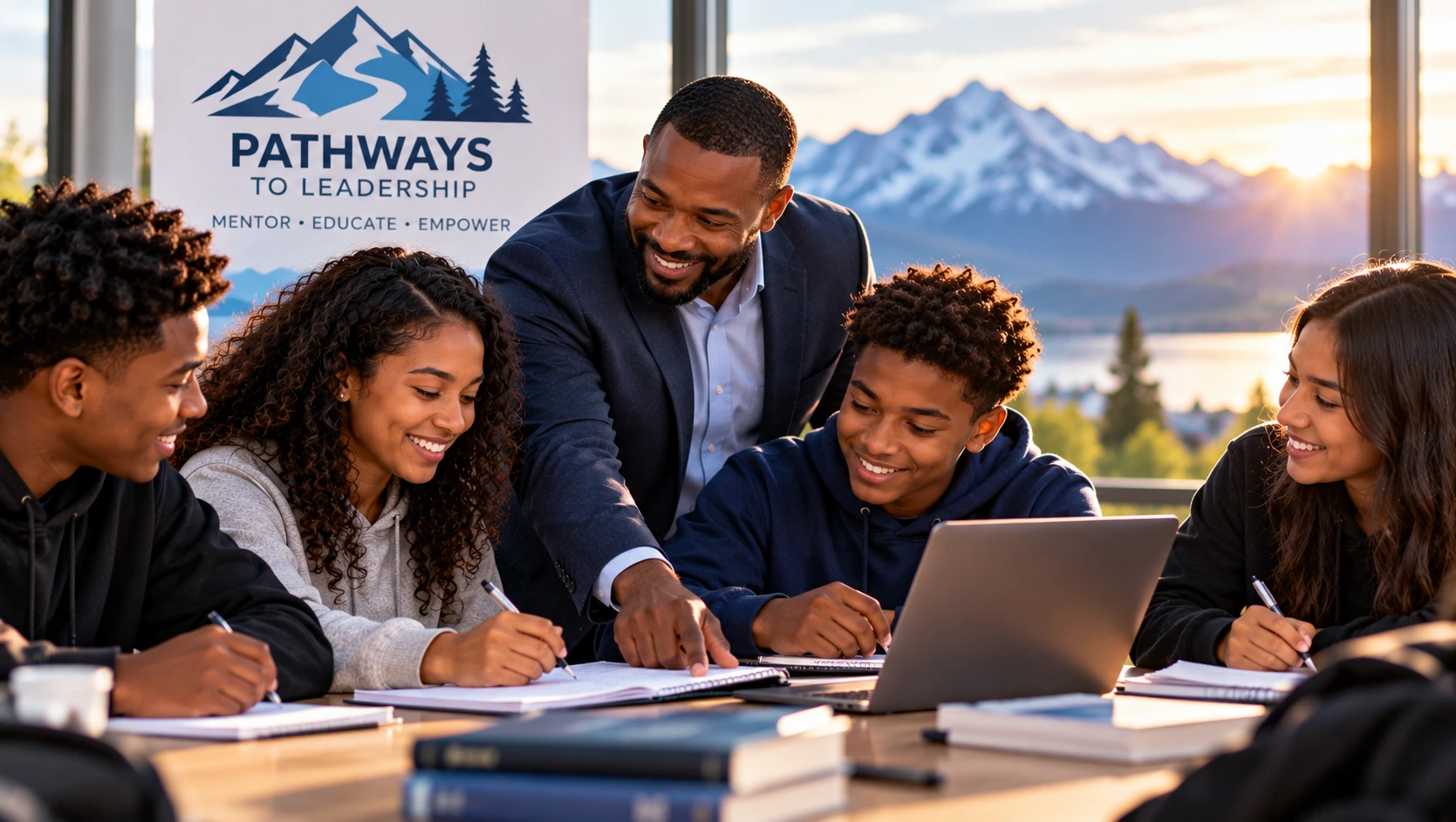 Youth taking part in the Pathways to Leadership program