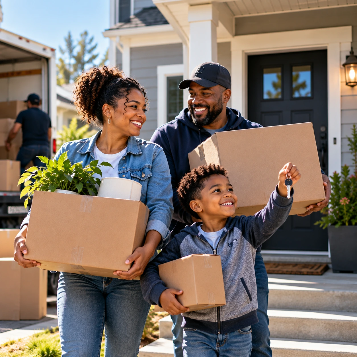 A household working toward greater stability with continued support
