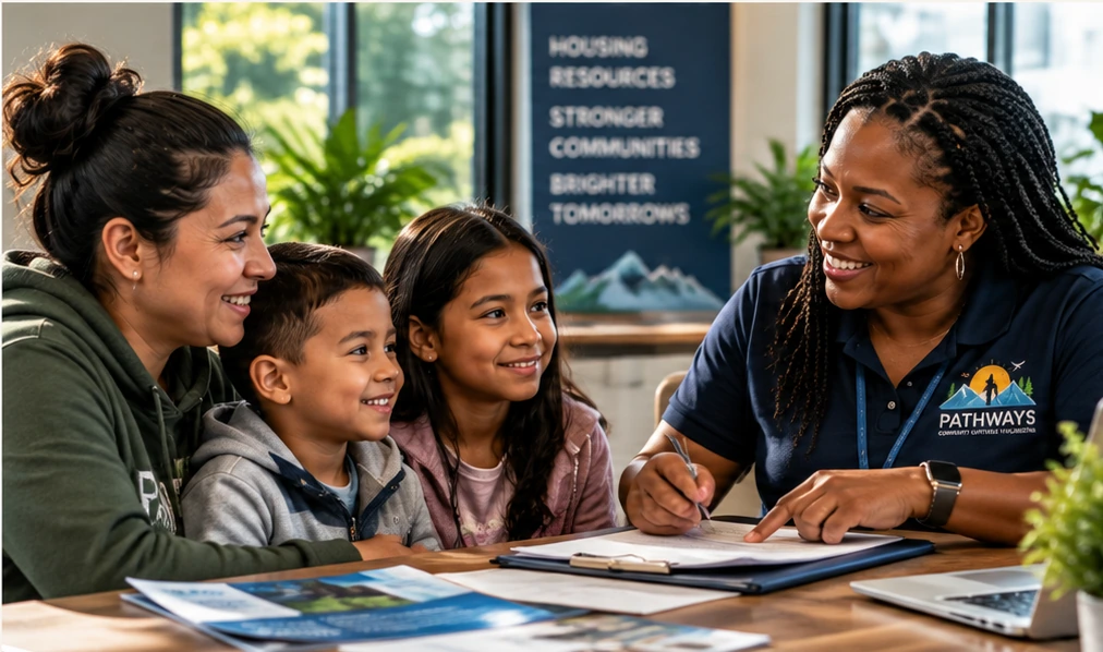 Individuals and families building stability with community support